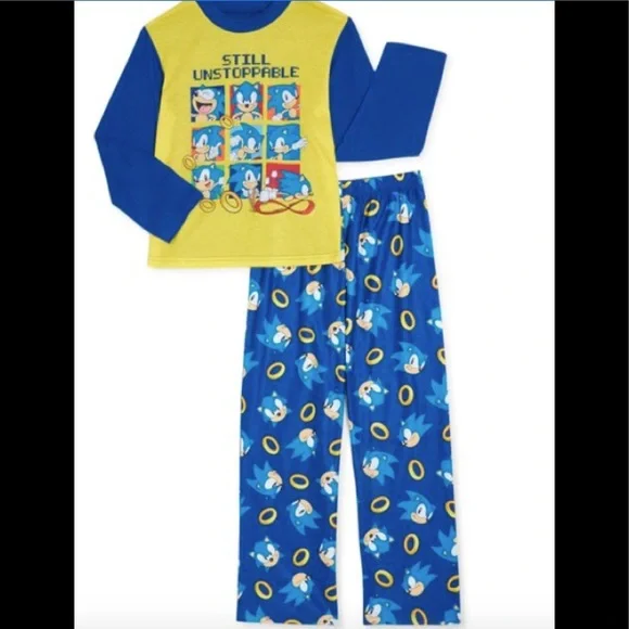 Nintendo Pajamas Nwt Boy Girl Sonic Hedgehog Pajamas Gaming